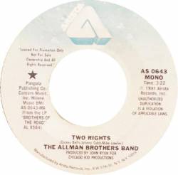 The Allman Brothers Band : Two Rights